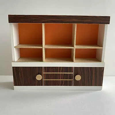 Bodo Hennig 1970s Living Room 1:10 Mid Century Modern Orange Wall Unit Shelves • $36.35