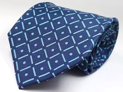 GIANFRANCO FERRE Made In ITALY Silk Tie Men's Navy Blue Polka Dot Necktie NEW • $14.99