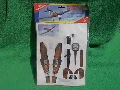 Vintage Paper Air Plane Kit - HAWKER HURRICANE - 1995  Haines Co. • $12