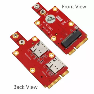 XT-XINTE M.2 Key B To Mini PCI-E Adapter With NANO SIM Card Slot For 3G/4G/5G • $6.95