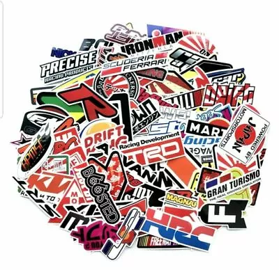 100PCS JDM Stickers Pack Car Motorcycle Racing Motocross Helmet Vinyl Decals Lot • $8.99