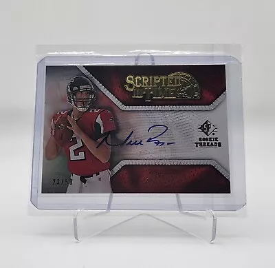 2008 SP Rookie Threads Scripted In Time Auto /50 Matt Ryan #ST-MR Rookie RC • $51