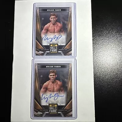 2024 Topps Chrome UFC Urijah Faber Chrome Hall Of Fame Auto BOTH CARDS   • $18