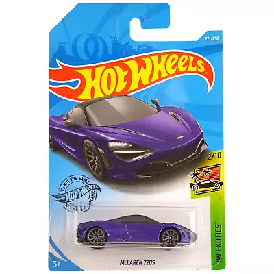 New Hot Wheels McLAREN 720S HW Exotics NAVY BLUE 221/250 2/10 Sports Car 2018 • $15