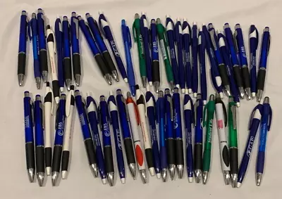 50ct Bulk / Wholesale Mixed Lot Of Misprint Ball Point Retractable Click Pens • $17.89