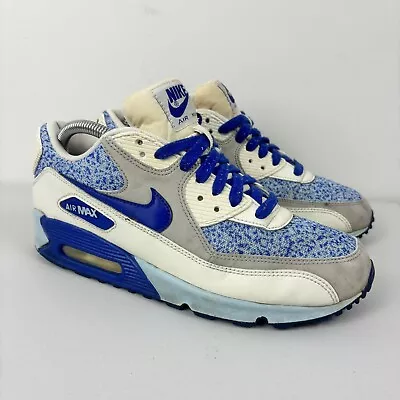 Nike Air Max 90 Trainers Shoes Sneakers Blue Ice Womens Size US 8.5 • £30.99