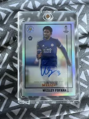 Wesley Fofana Rookie Auto 2021 Topps Merlin Leicester City Chelsea Autograph • £10