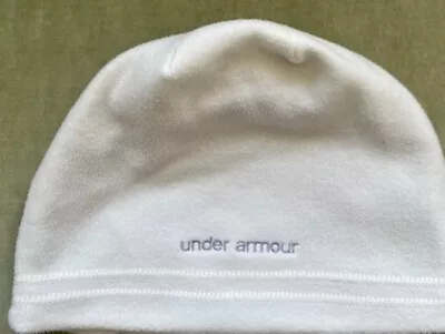 Women's Under Armour Ivory Fleece Beanie Hat OSFA • $4.95