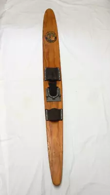 Vintage Cypress Gardens Skis Lil Monster Slalom Wood Water Ski 66  • $119.99