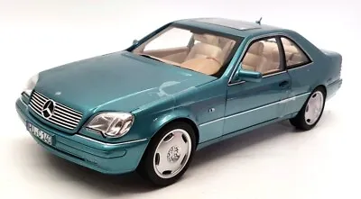 Norev 1/18 Scale Diecast 183448- 1997 Mercedes Benz CL600 Coupe - Met Blue • $177.77