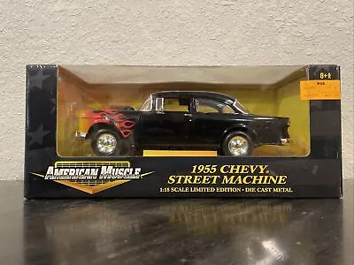 1:18 Scale Ertl American Muscle Diecast 1955 Chevy Street Machine UNOPENED • $30