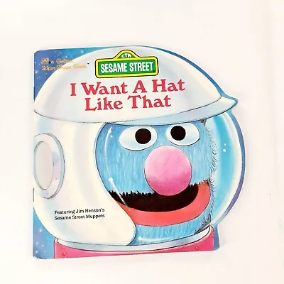Sesame Street I Want A Hat Like That By Golden Super Shape Book - Muppet Grover • $12.95