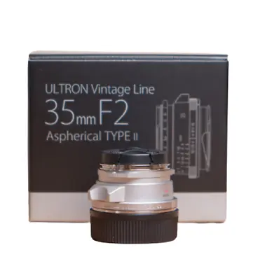 VOIGTLANDER Ultron Vintage Line 35mm F2 Type II Lens Silver VM Mount Coshina • $568