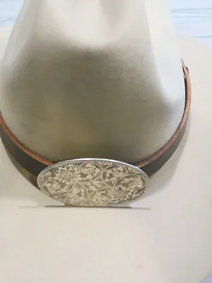  Sterling Silver Overlay Hand Engraved ALL VOGT Hat Band 29 1/4  • $165