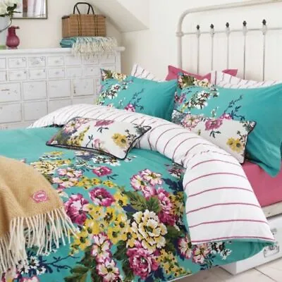 £40 • Buy JOULES Pure Cotton LONDON IN BLOOM Quilted Throw / IMOGEN/CAMBRIDGE FLORAL Duvet