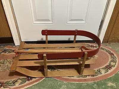 Vintage Sleigh Torpedo Wooden Child's Snow Sled NO SHIP • $45