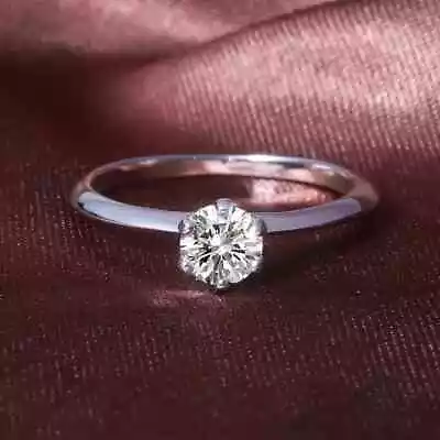 2 Ct Round Cut VVS1 Moissanite Engagement Ring 14K White Gold Plated For Her • $121.03