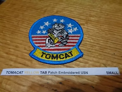 US Navy F-14 Tomcat Patch Yellow Tab  2 3/4   NEW • $6.20