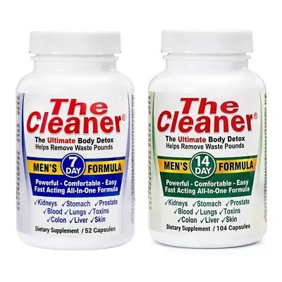 Century System's The Cleaner Men’s Formula Ultimate Body Detox (52 /104 Caps) • $16.85