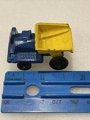 Vintage Miniture Dump Truck - Steel Body Blue/ Yellow • $10