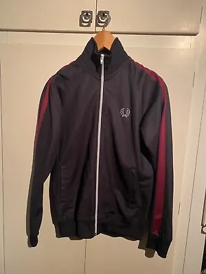 £15 • Buy Black Fred Perry Track Jacket Size S
