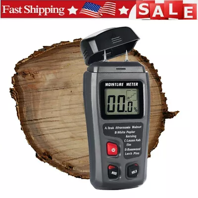 Digital LCD Wood Moisture Meter Detector Tester Wood Firewood Paper Cardboard • $10.98