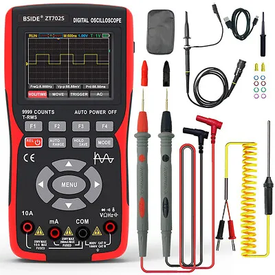 ZT-702S Digital Oscilloscope Multimeter AC DC Voltmeter Ammeter Ohmmeter 10MHz • £85.99