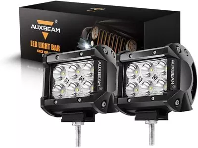AUXBEAM 4  18W Led Work Light Bar Pods SPOT Cubes Fog Driving For Ford Offroad • $34.99