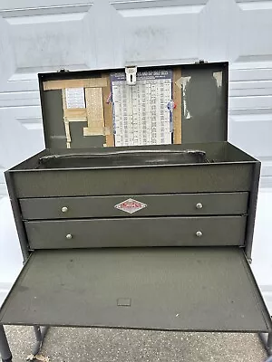 Vintage S-K Sherman-Klove 2-Drawer Mechanic’s Tool Box 22” Heavy S&K SK USA Made • $179