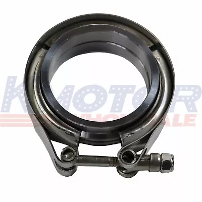 $14.97 • Buy 2.5  V-Band Flange & Clamp Kit Stainless Steel Fit For Turbo Exhaust Downpipes