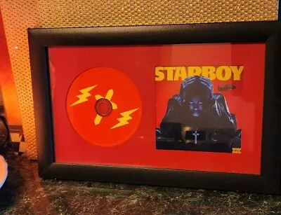 The Weeknd STARBOY Framed CD Works 2016 13x8 XO Republic Records • $40