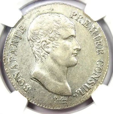 1803 France Napoleon 5 Francs Silver Coin 5F AN 12Q - Certified NGC AU Details • $470.25