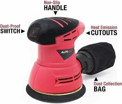 ALTOCRAFT USA Palm Orbital Sander Electric Finishing Sanding Polishing Wood • $36.95