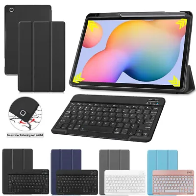 $18.99 • Buy For Samsung Galaxy Tab S6 Lite 10.4 P610 P613 P619 Keyboard Leather Case Cover