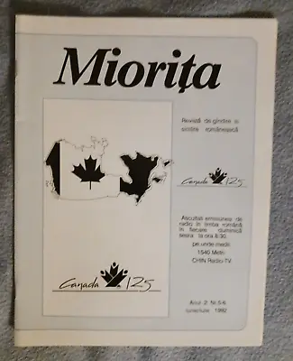 Rare 1992 Romanian-Canadian MIORITA Magazine-Nadia Comaneci/Joe Boyle/Canada 125 • $7.24