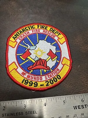 Vntg Foreign Country Obsolete Fire Department Patch Antarctica McMurdo Station • $9.99