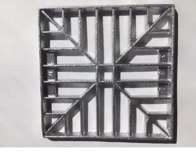 £8.49 • Buy 154mm (6 ) Square Metal Alloy Gully Grid Grate Drain Cover No Rust Man Hole