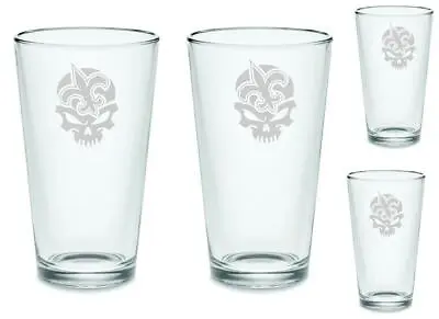 $37.32 • Buy 🍺 SET 🍺 New Orleans Saints Custom Pint Pub Glasses Etched Tumbler Drinkware