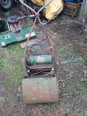 A Vintage Qualcast Electric Super Panther Lawnmower & Grass Box. Untested • £20