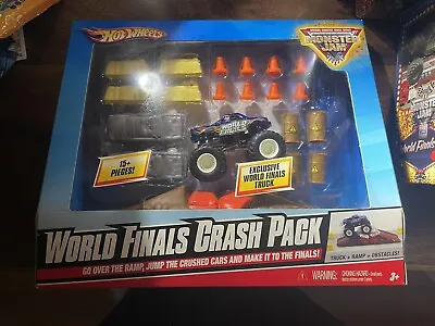 Hot Wheels Monster Jam World Finals Crash Pack - Build Your Own Obstacle Course • $35.99