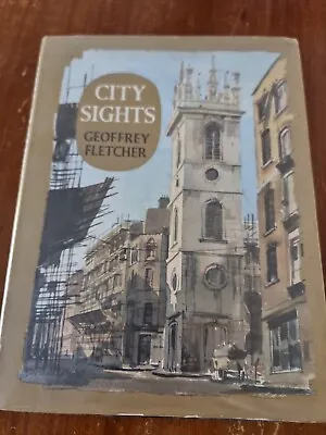 City Sights. Geoffrey Fletcher.  Coffee Table Book. 1963. London Drawings • $20