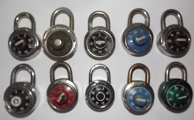 Vintage Lot Of 10 Combination Lock Padlock Master American Without Combinations • $39.99