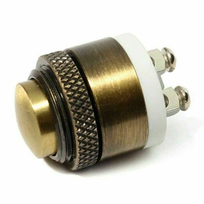 £9.99 • Buy 16mm Door Bell Switch Momentary Round Brass Metal Push Button 36VDC/2A Max
