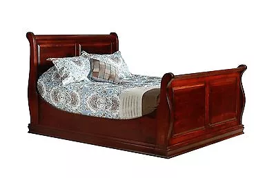 Amish Traditional Sleigh Bed Solid Wood King Queen Full • $3299