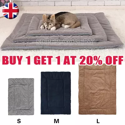 £6.14 • Buy Pet Dog Cage Mat Pad Cat Crate Mattress Kennel Cushion Carrier Bed Washable