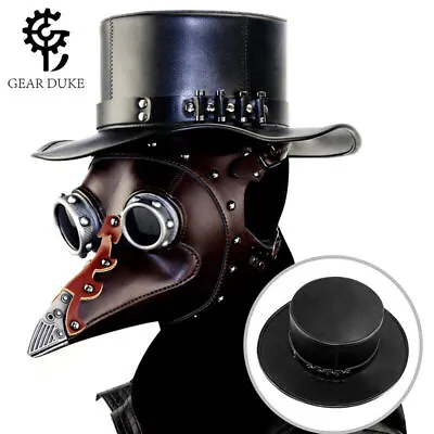 Retro Magic Gentleman Top Hat Steampunk Women Men Gothic Punk Cosplay Halloween • £38.53