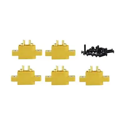 5x XT60E1-M1 With Bolts Panel Mount XT60E-M Male Plug Connector XT60 • $17.71