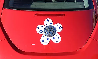 $21 • Buy VW Beetle Flower Magnetic Decal- Blue Flowers