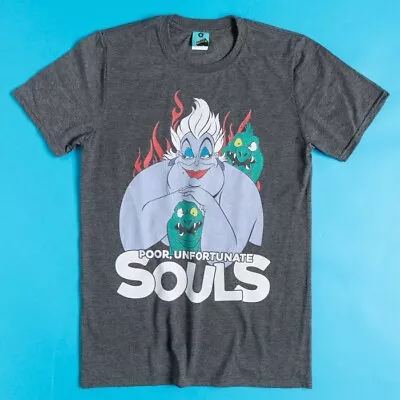 Disney The Little Mermaid Ursula Poor Unfortunate Souls Charcoal Marl T-Shirt • £19.99