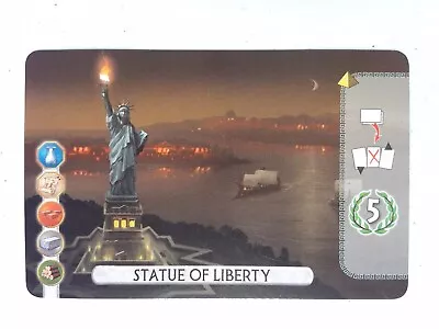 NEW 7 Wonders Duel Statue Of Liberty Promo V2 Board Game Expansion • $5.99